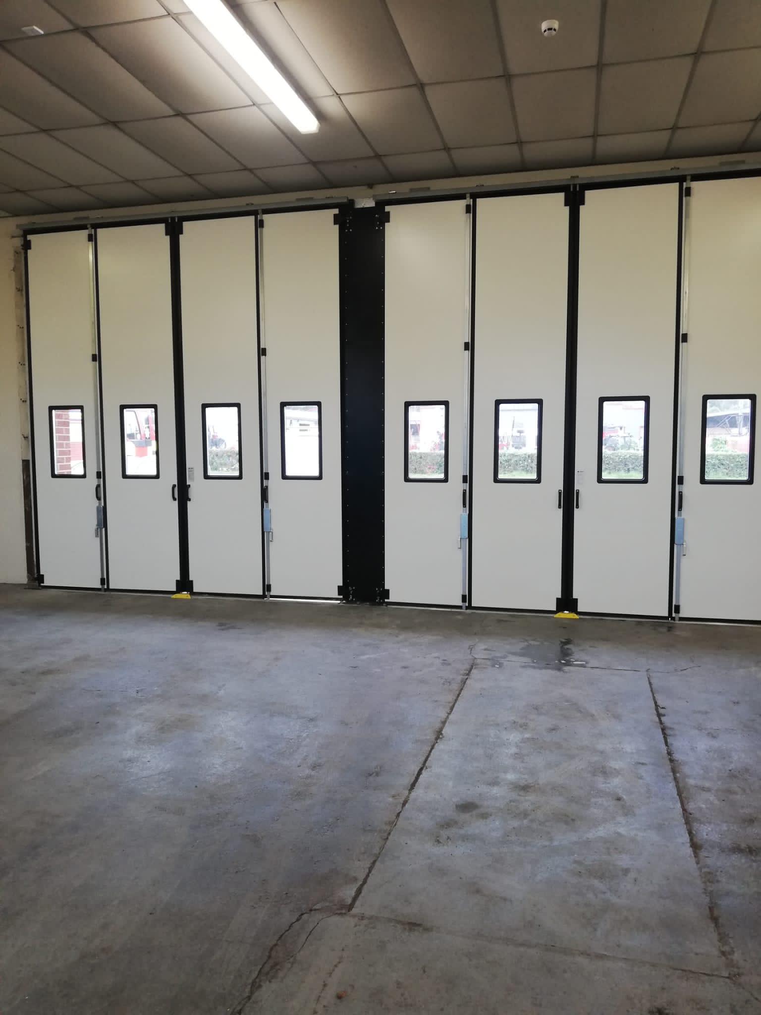 Fire station door internal