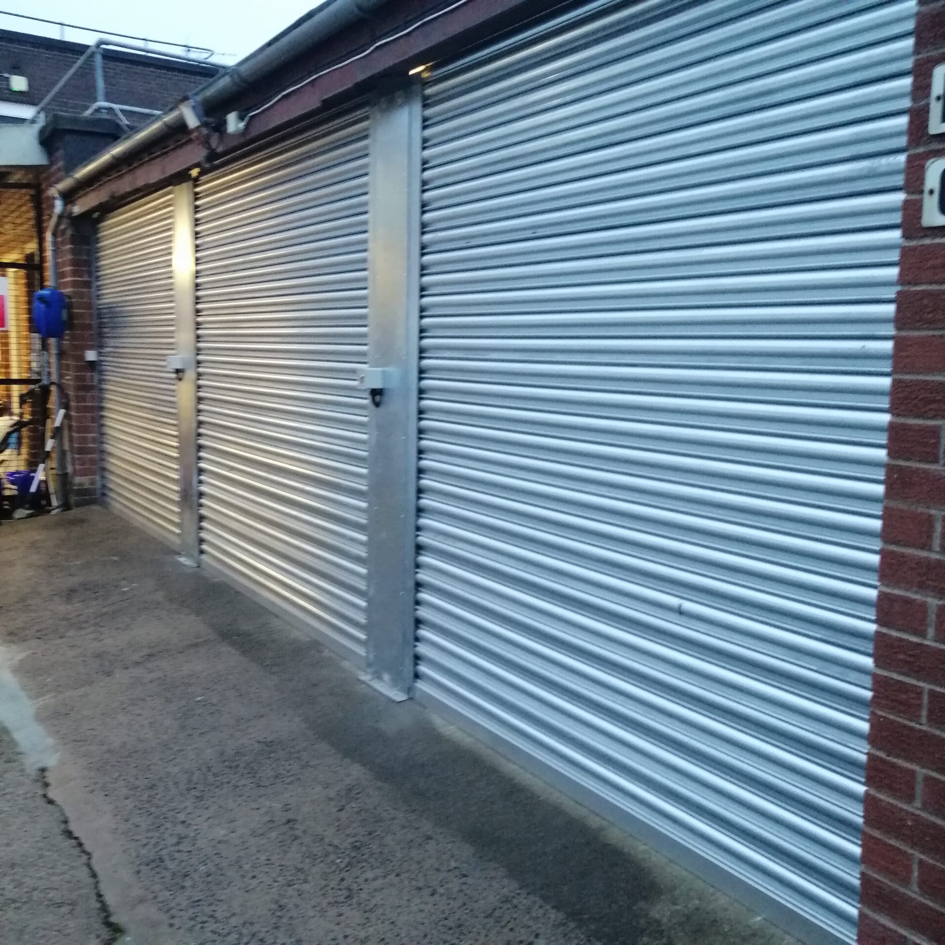 Roller shutter door installation